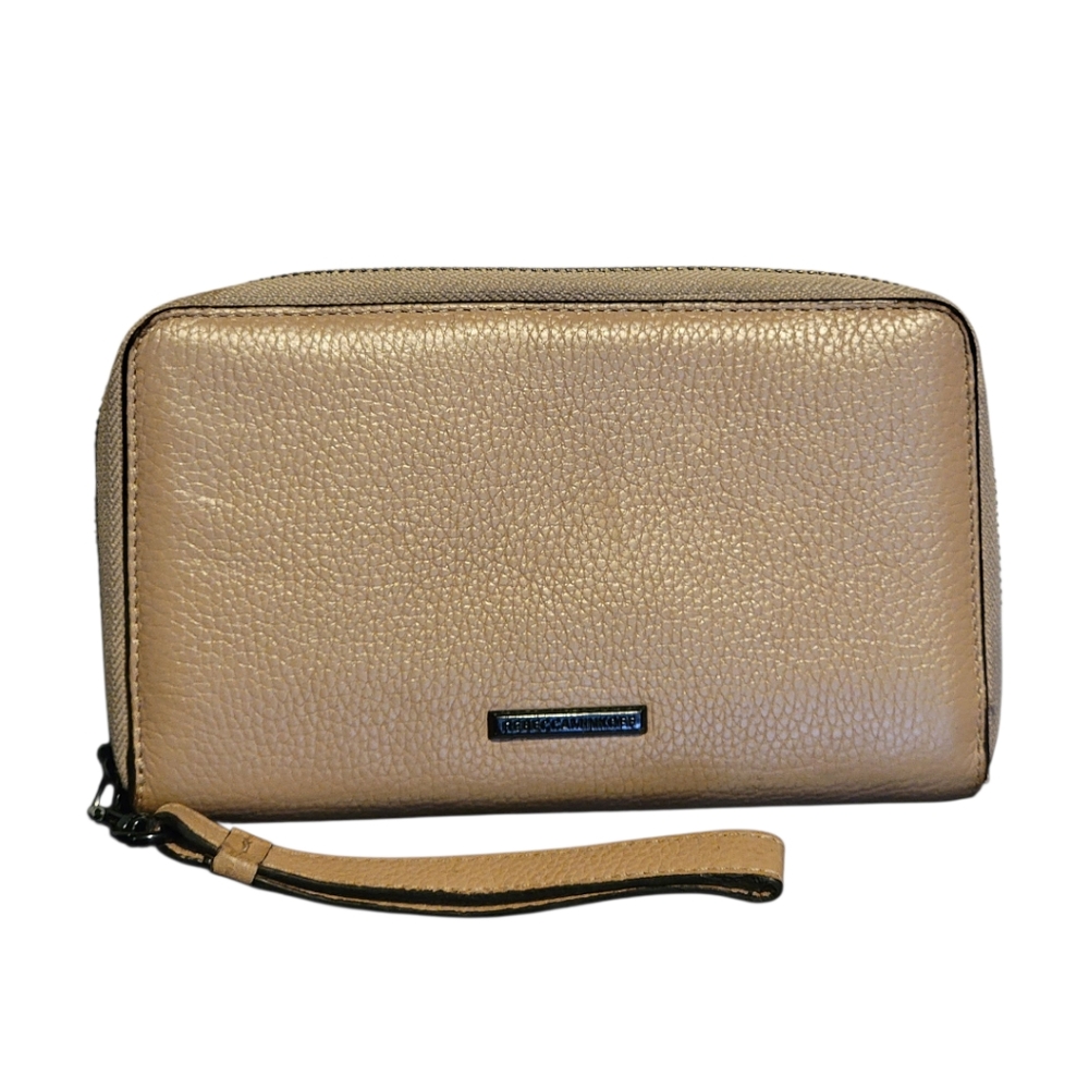 Rebecca Minkoff Regan Universal Smart‎ Phone Leather Wristlet Wallet - Tan